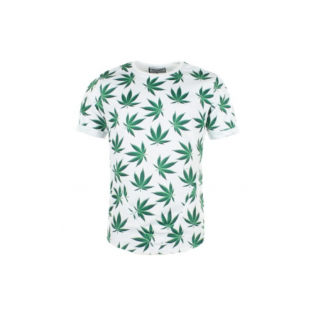 T-shirt Oversize - Green Leafs